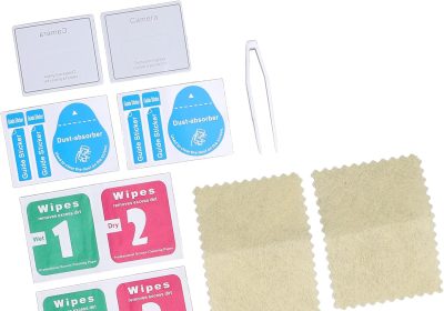 Pellicola in Vetro Temperato per Obiettivo Drone da 4 Pezzi, Durezza 9H, Antideflagrante, Protezione per Obiettivo Fotocamera per Air 3S, Garantisce un’offerta Accurata di Obiettivi per 3S,