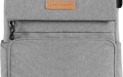 K&F CONCEPT Camera Backpack, 22L Large Capacity Camera Bags with Rain Cover 15.6″ Laptop Compartment for Camera Lens Drones