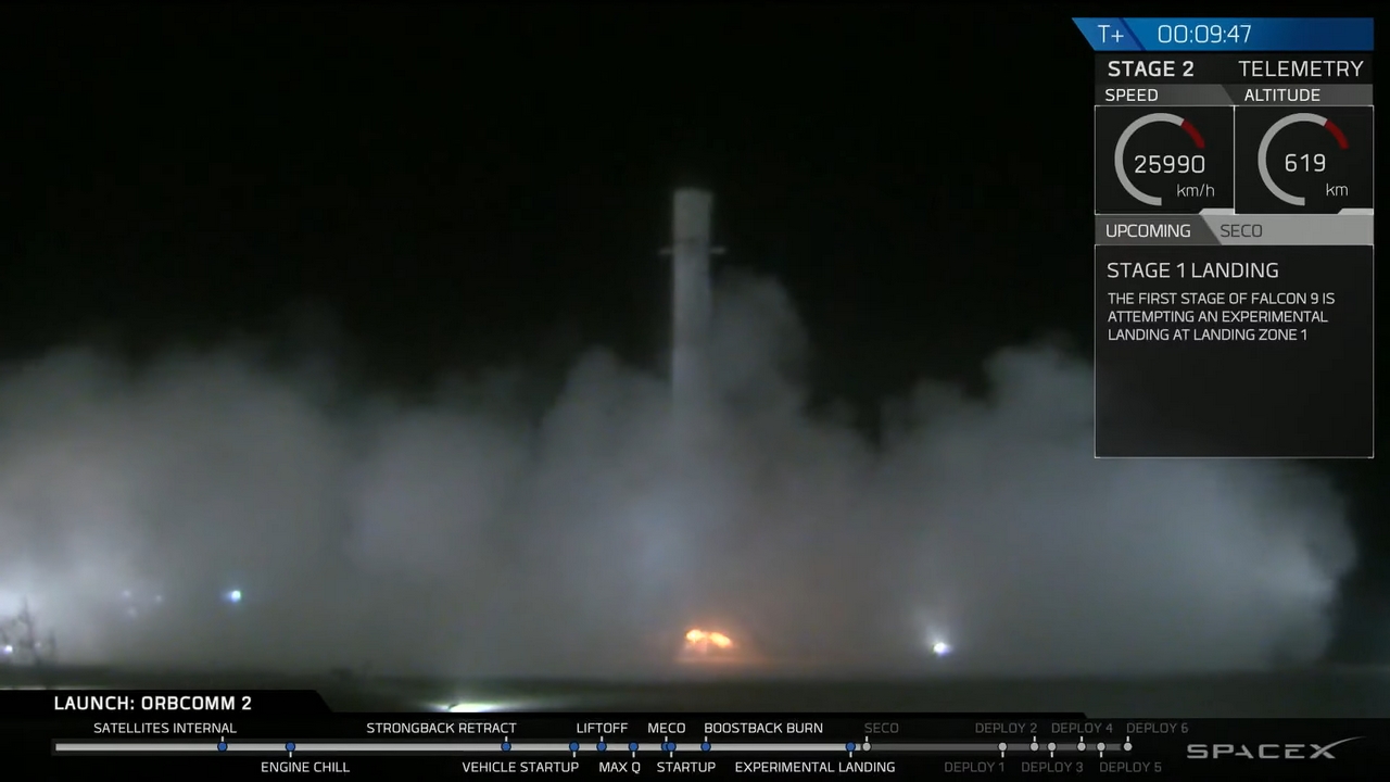 Dieci anni fa SpaceX fece atterrare per la prima volta il primo stadio di un razzo spaziale Falcon 9