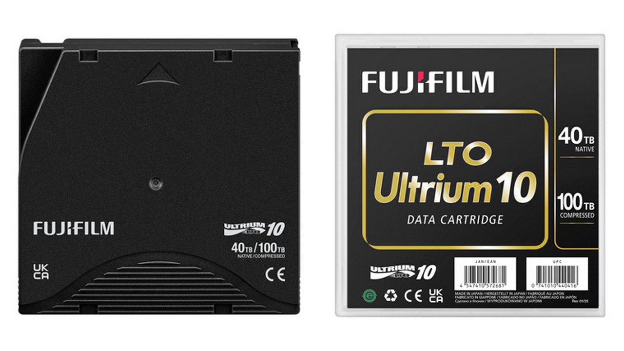 Fujifilm lancia la cartuccia per archiviazione su nastro magnetico LTO Ultrium 10 da 40 TB
