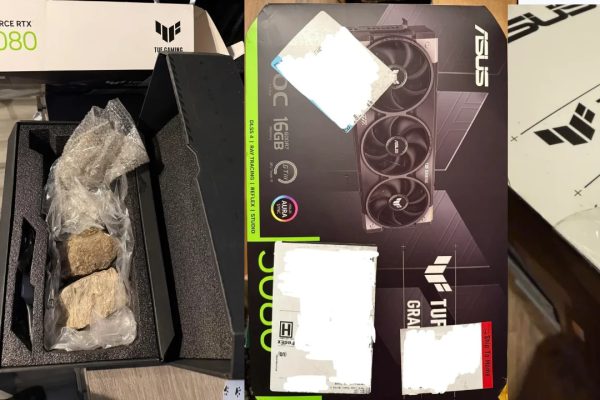 Spende 1.200 dollari per una RTX 5080 e riceve dei sassi: il rivenditore non vuole risarcirlo