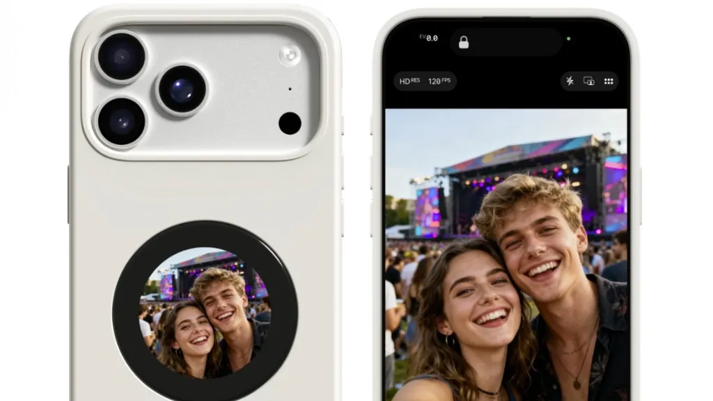 Selfix, la custodia per iPhone 17 Pro che aggiunge un display sul retro