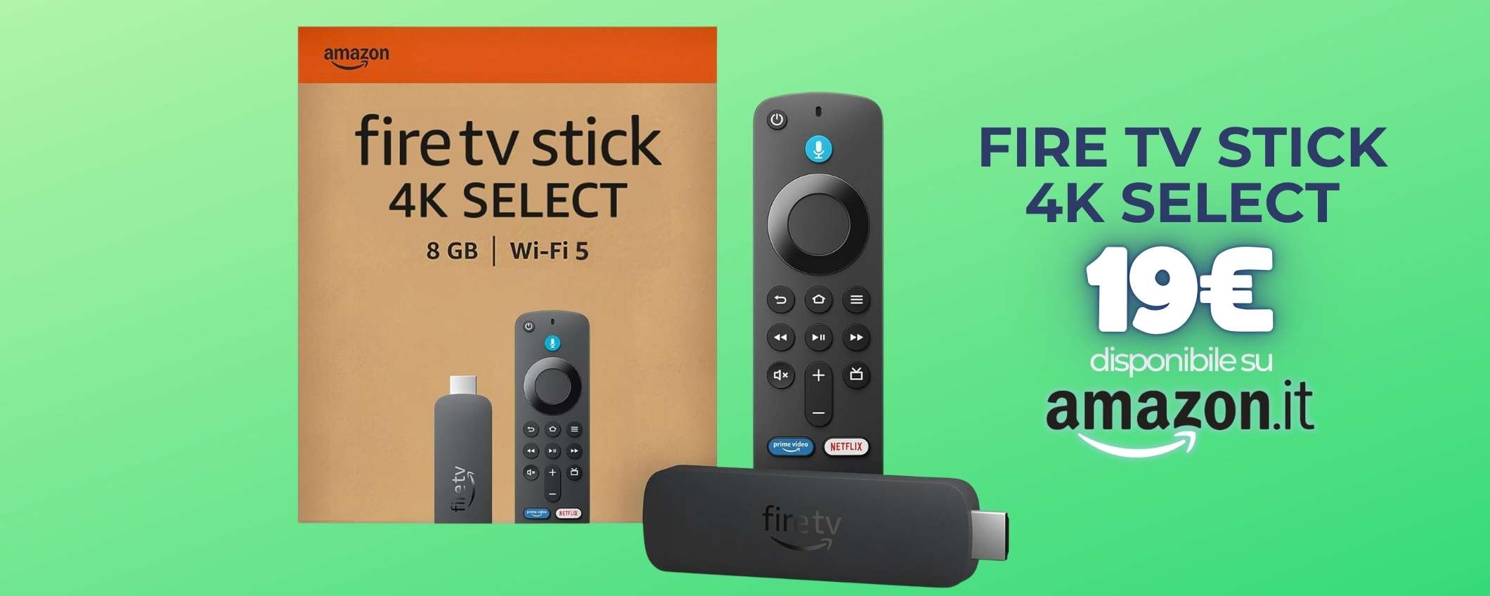 Fire TV Stick 4K Select a 19€: occasione da non perdere