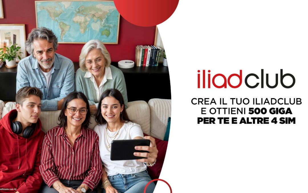 iliad regala centinaia di giga con iliadclub: ecco chi può averli (e come)