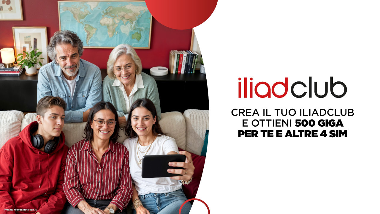 iliad regala centinaia di giga con iliadclub: ecco chi può averli (e come)