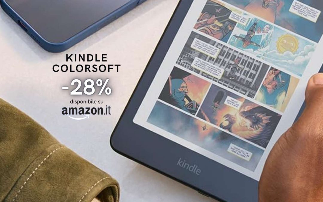 Kindle Colorsoft in offerta: letture più confortevoli