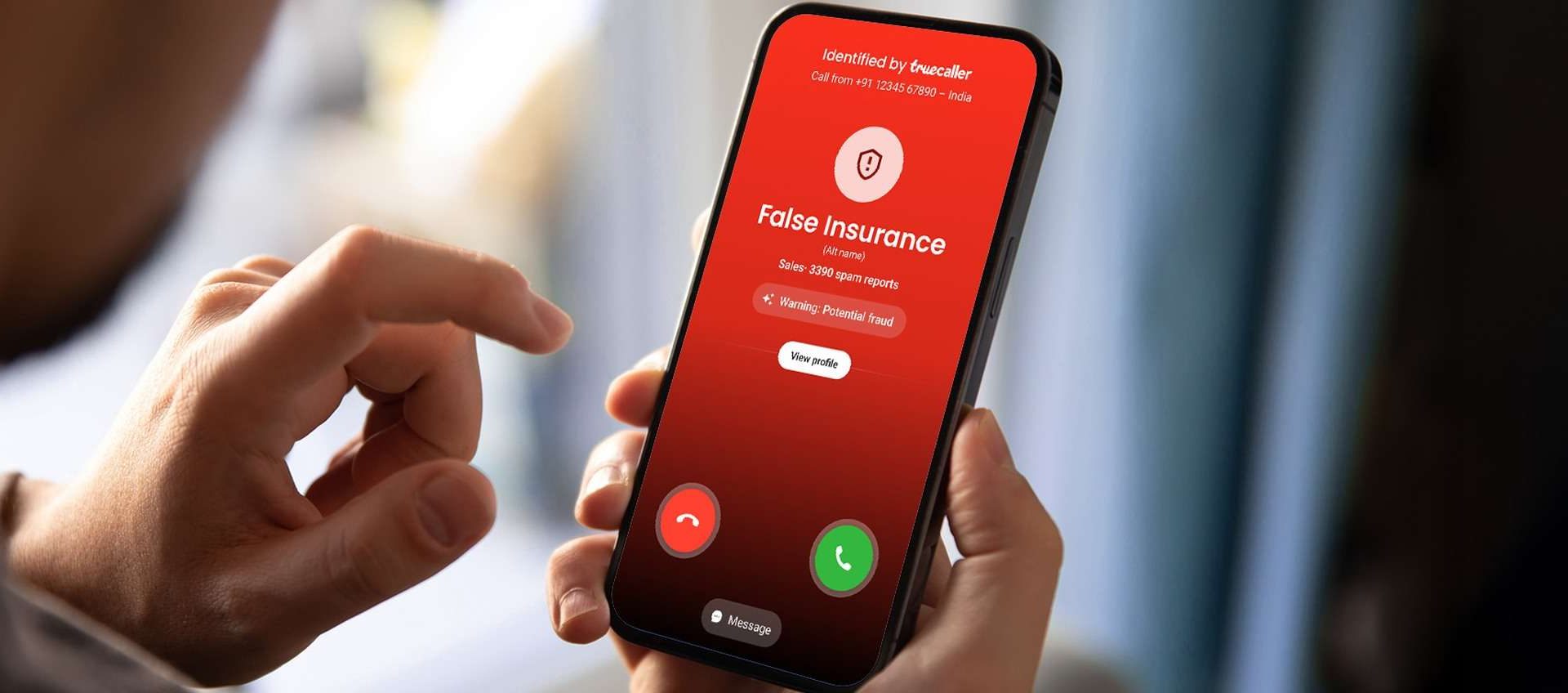 Protezione familiare Truecaller contro le truffe
