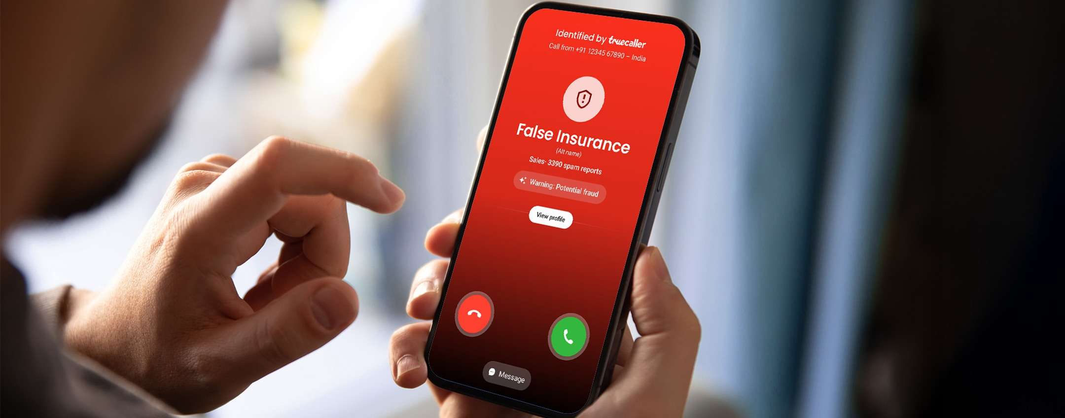 Protezione familiare Truecaller contro le truffe