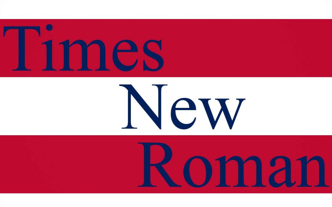 USA: ritorno al Times New Roman