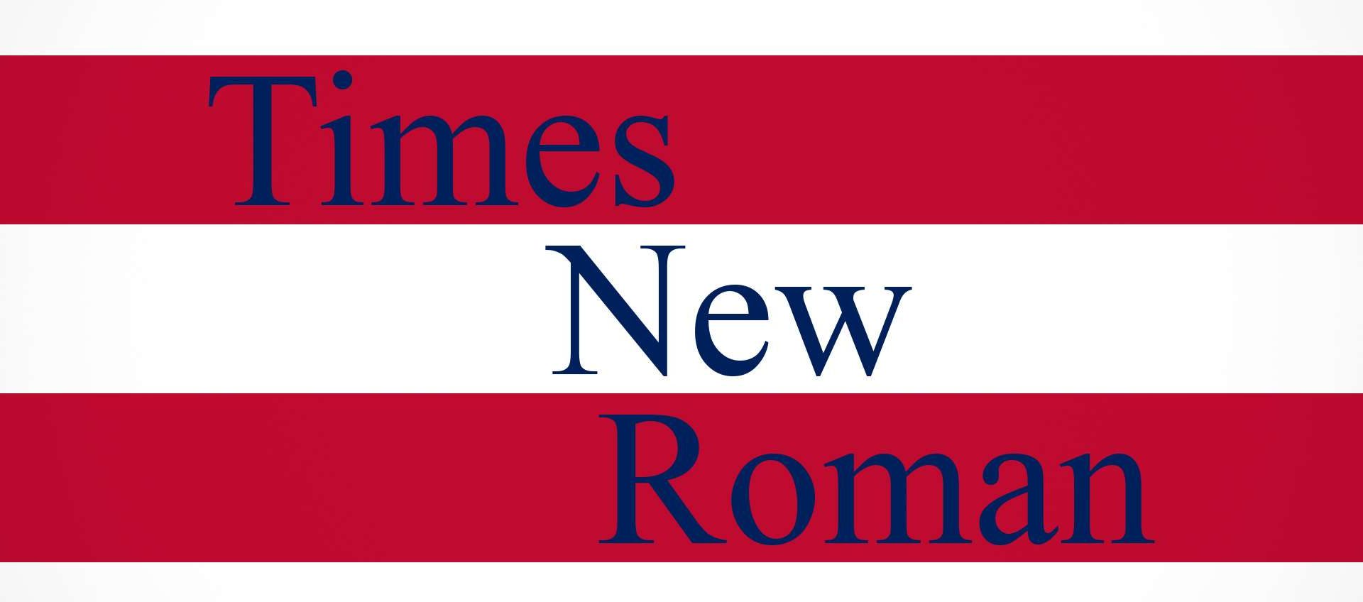 USA: ritorno al Times New Roman