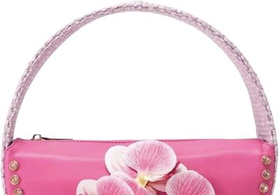 Borsa a Mano con Pochette E Tote Bag a Forma di Farfalla E Orchidea, Mini Borsa a Tracolla con Decorazioni Floreali per Viaggi, Shopping, Lavoro E Uso Quotidiano.