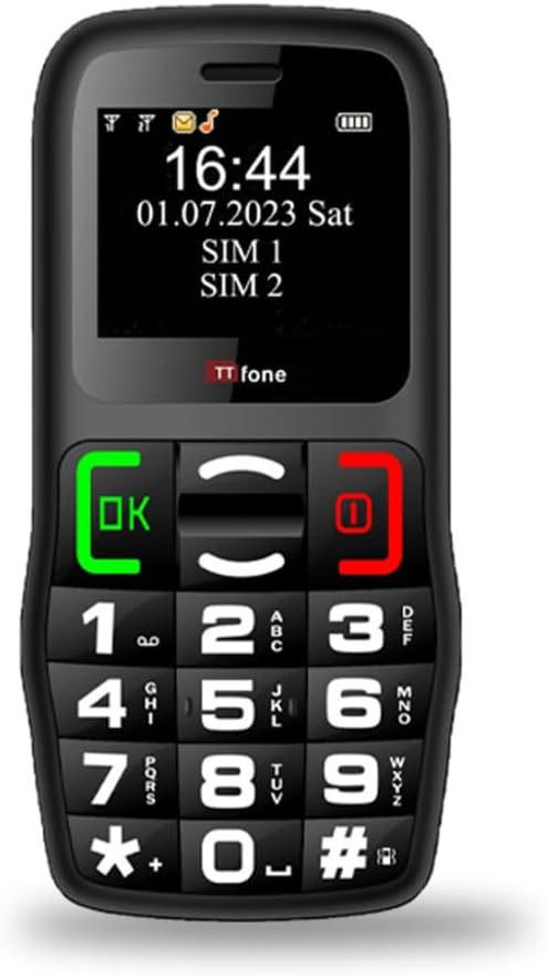 TTfone TT220 Big Button Elderly Mobile Phone with Emergency Assistance Button
