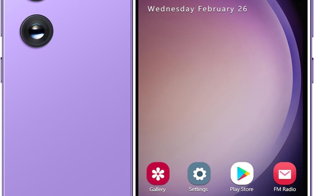 Economic Smartphone, 16GB ROM (Scalable to 128GB), 5.0 Inch IPS Display, Android 9.0 OS, Dual SIM Camera, 3G Face ID Mobile Phones (Ms23-Purple)