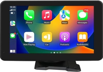 Lettore di auto Autoradio stereo universale per schermo touch da 7″ e Android Auto Wireless Carplay