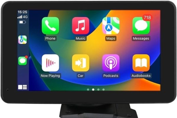 Lettore di auto Autoradio stereo universale per schermo touch da 7″ e Android Auto Wireless Carplay