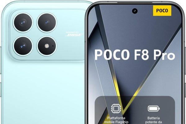 XIAOMI POCO F8 Pro, Smartphone 12+256 GB, AMOLED Display 6.59″ 120Hz, Triple Camera 50MP Telephoto 60 mm, Audio Sound by Bose, 6210mAh Battery, Blue, 2 Year Warranty, Not Included Charger
