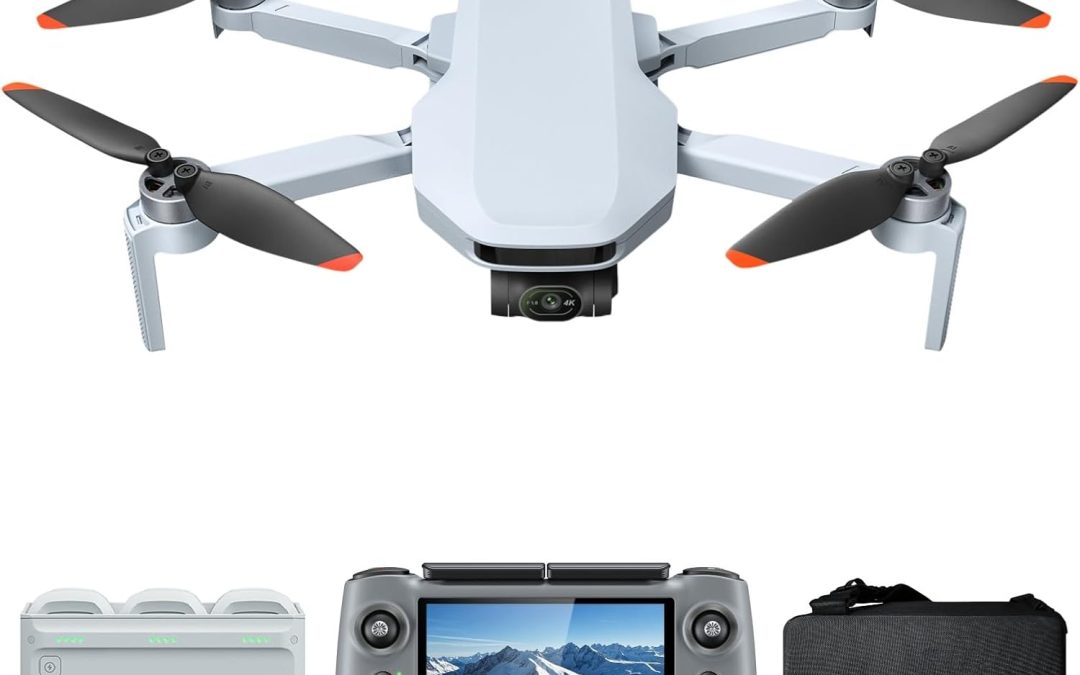 Potensic ATOM 2 Combo with Remote Control with Screen, Drone with 4K HDR Camera, 8K Photo, 10KM Transmission, Less Than 249g, AI Follow/AI Night/QuickShots/Vertical Shoots, C0