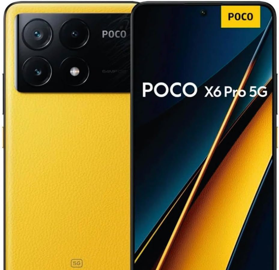 POCO X6 Pro 5G 16.9 cm (6.67″) Double SIM USB Type-C 12 Go 512 Go 5000 mAh Jaune