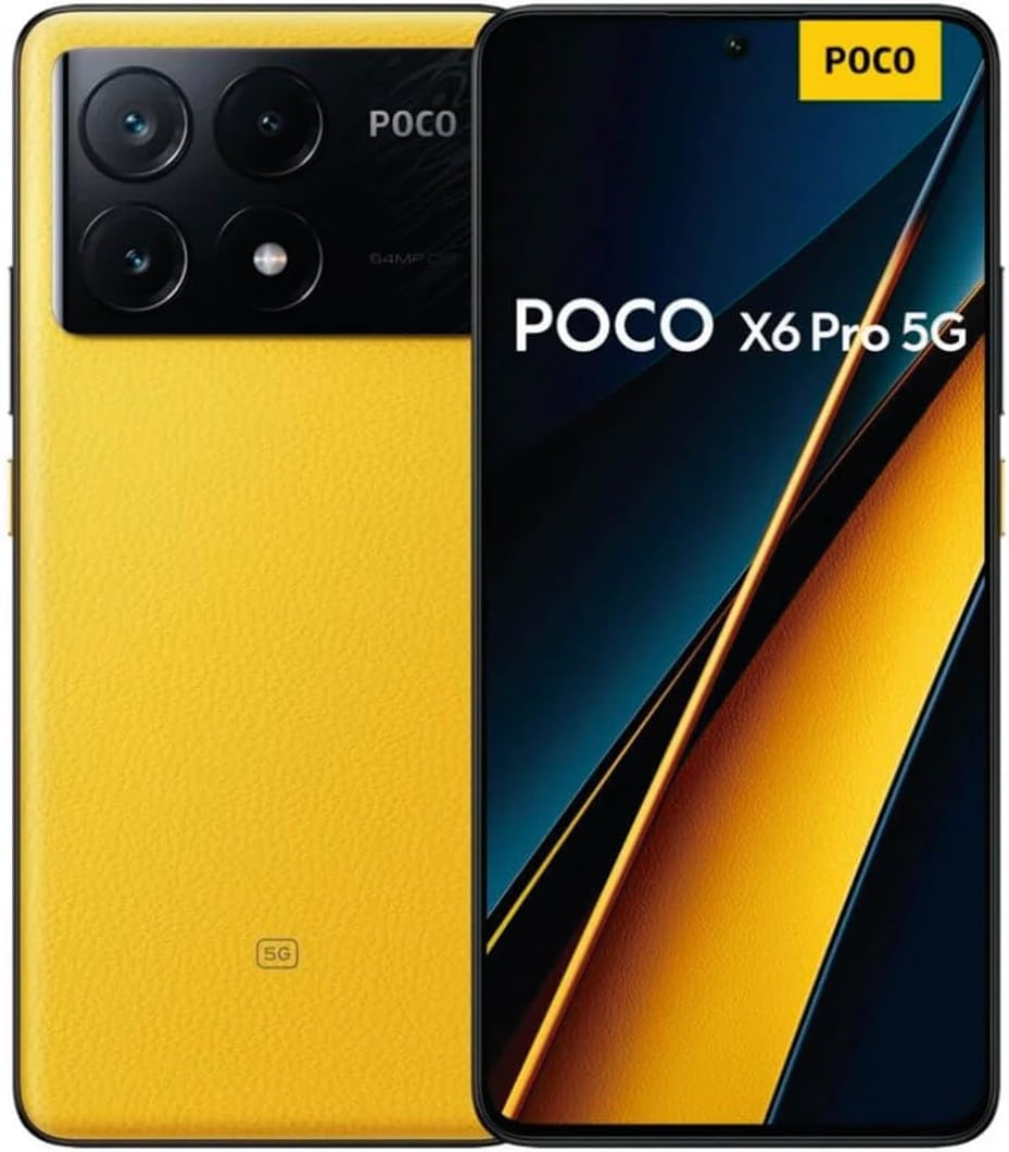 POCO X6 Pro 5G 16.9 cm (6.67″) Double SIM USB Type-C 12 Go 512 Go 5000 mAh Jaune