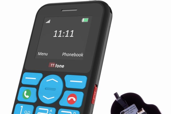 TTfone TT190 Big Button Basic Senior Unlocked Emergency Mobile Phone – Simple Cheaper Phone (with Mains Charger)