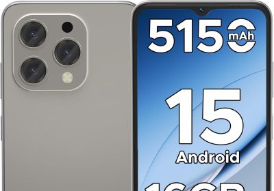 DOOGEE 2025 N55 Android 15 Smartphone, 16GB+128GB/2TB TF, 90Hz 6.56″ HD+ Display, Mobile Phone 13MP+8MP Camera, Phone 5150mAh Batteries, 4G Dual SIM/Widevine L1/Face Unlock, Natural