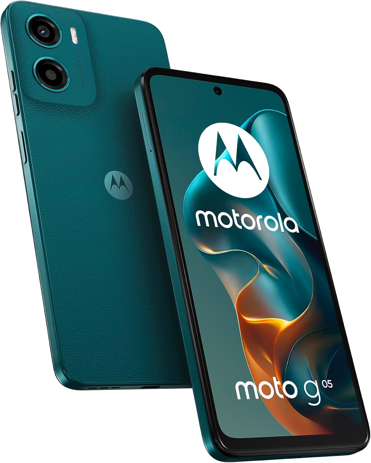 Motorola Moto G05 (4/128GB, 50MP Camera + Anti-Flicker Sensor, 6.67 Inch HD+ 90Hz Display, 5200mAh Battery, MediaTek Helio G81, Android 15), Forest Green