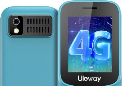 USHINING 4G SIM Free Mobile Phone with Dual Nano SIM Slot, 1.8 Inch LCD Screen, Bluetooth, 1000mAh Battery, FM Radio, Basic Cell Phone with Torch, Mobile Pay As You Go (Green)