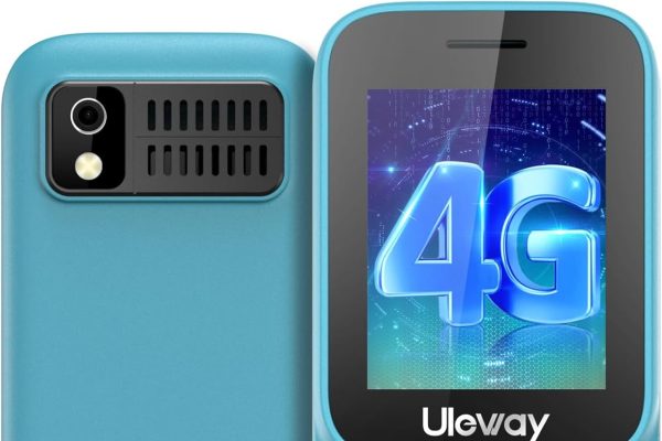 USHINING 4G SIM Free Mobile Phone with Dual Nano SIM Slot, 1.8 Inch LCD Screen, Bluetooth, 1000mAh Battery, FM Radio, Basic Cell Phone with Torch, Mobile Pay As You Go (Green)