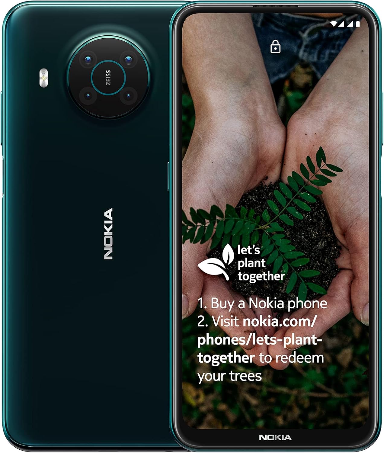 Nokia X10 64GB 6GB RAM Dual SIM Smartphone Forest Green