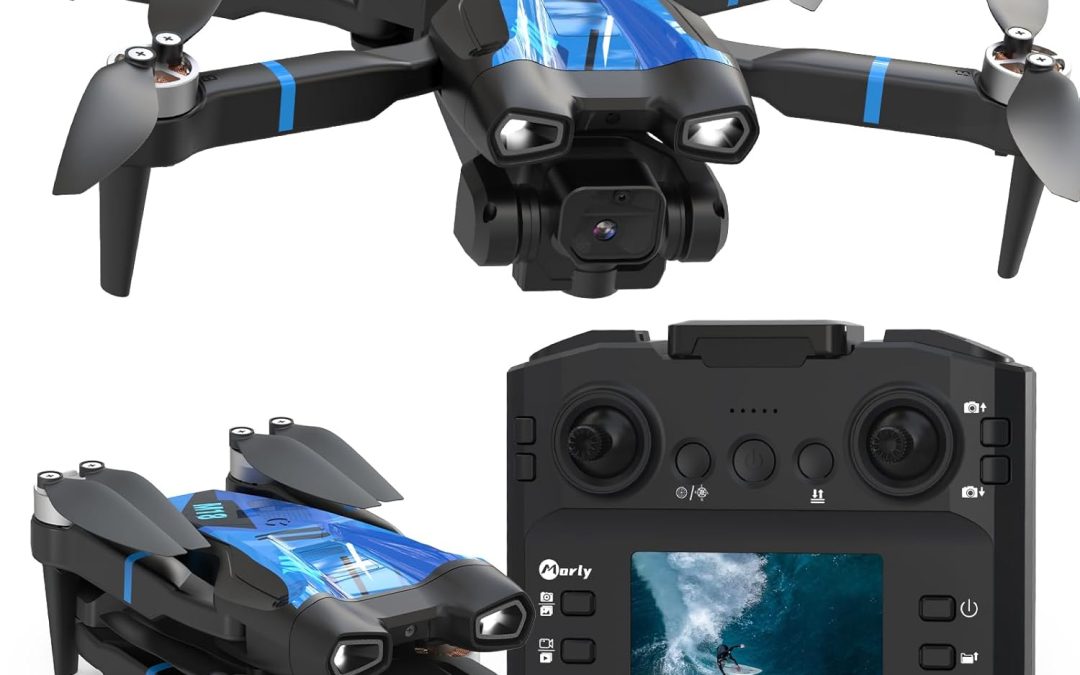 M18LCD Mini Drone with 4K Camera Drone with Remote Control LCD 3D Flip Design Foldable Remote Control Rechargeable 3 Speed RC Quadcopter for Beginners