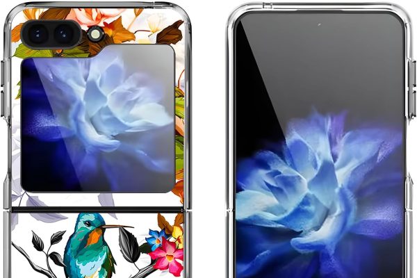 Samsung Galaxy Z Flip 6 Case, Hummingbird Flower Bird Anti-Scratch Solid Protective Shockproof Phone Cover Case for Samsung Galaxy Z Flip 6