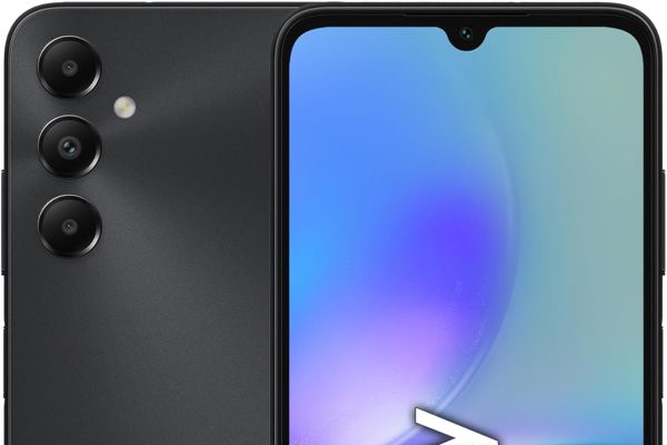 Samsung Galaxy A05s Android Smartphone, Infinity-U Display 6.7 inches, 4GB RAM, 128GB, Internal Memory Expandable up to 1 TB, 5000 mAh Battery, Black