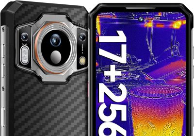 OUKITEL WP21 Ultra Rugged Smartphone, 256 x 192 Resolution Thermal Camera Indestructible Telephone, 64MP Camera, 17GB+256GB, 120Hz 9800mAh Rugged Phone 6.78″ FHD+, Android 12 IP68/NFC/GPS