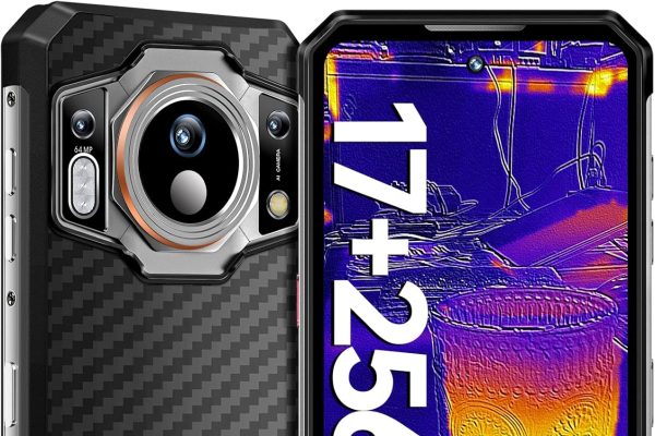 OUKITEL WP21 Ultra Rugged Smartphone, 256 x 192 Resolution Thermal Camera Indestructible Telephone, 64MP Camera, 17GB+256GB, 120Hz 9800mAh Rugged Phone 6.78″ FHD+, Android 12 IP68/NFC/GPS