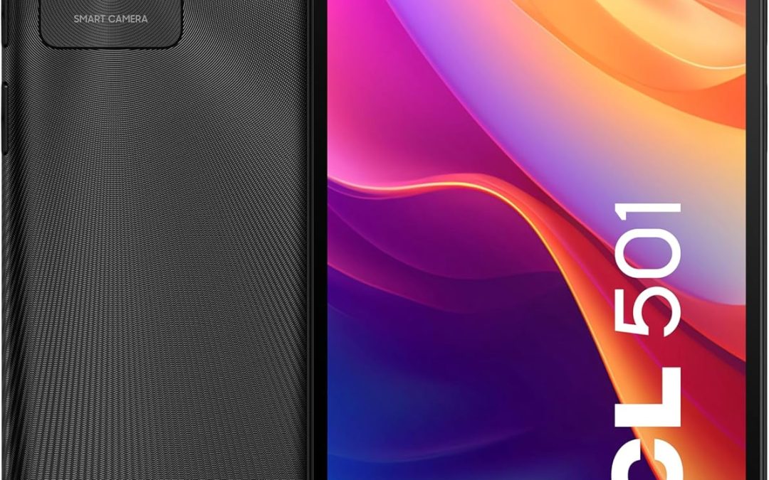 TCL 501 6″ [6] Dual SIM Android 14 4G 2GB 32GB 3000mAh Black (TCL 501 BLACK 32GB)