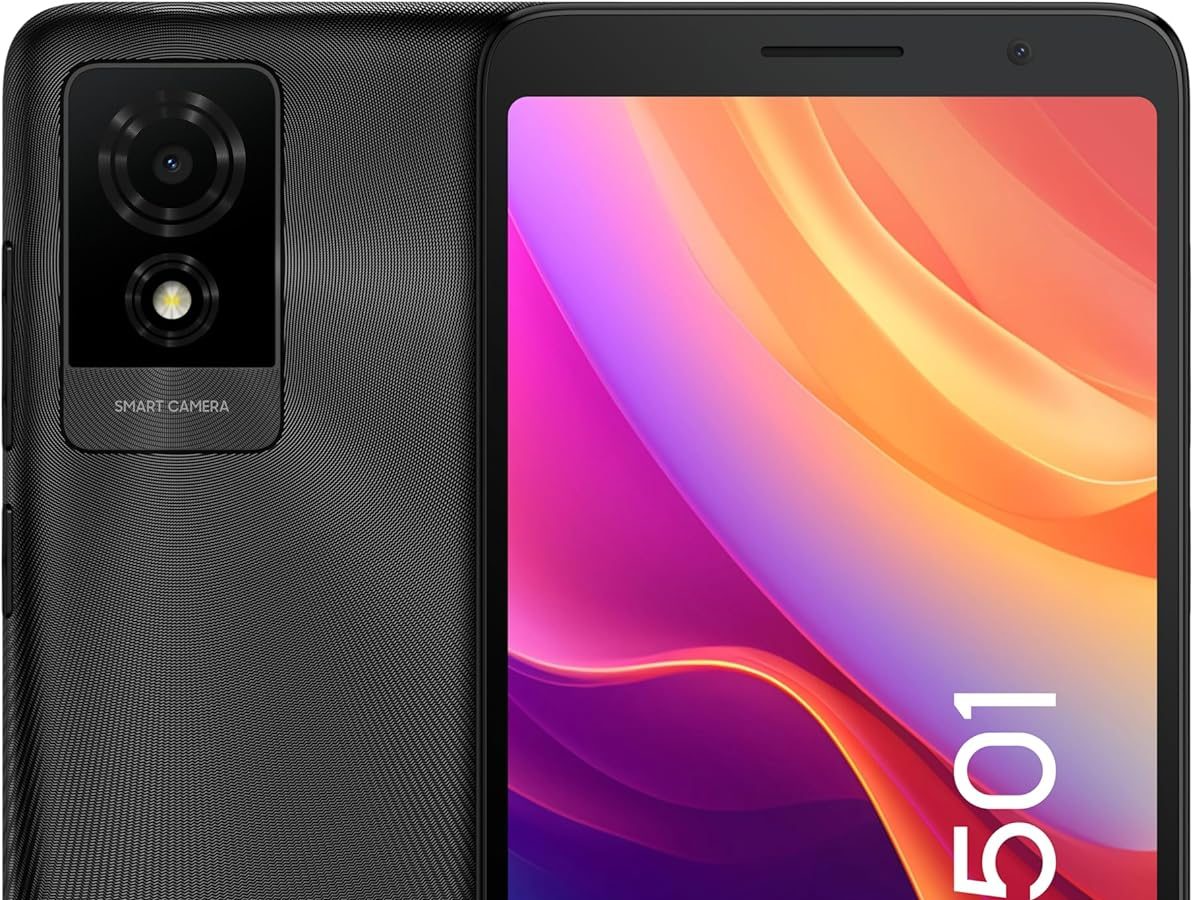 TCL 501 6″ [6] Dual SIM Android 14 4G 2GB 32GB 3000mAh Black (TCL 501 BLACK 32GB)