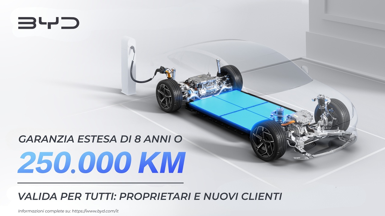 BYD alza ulteriormente l'asticella: batterie garantite per almeno 250.000 km