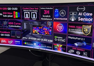 I nuovi schermi QD-OLED di quinta generazione di MSI, per i gamers