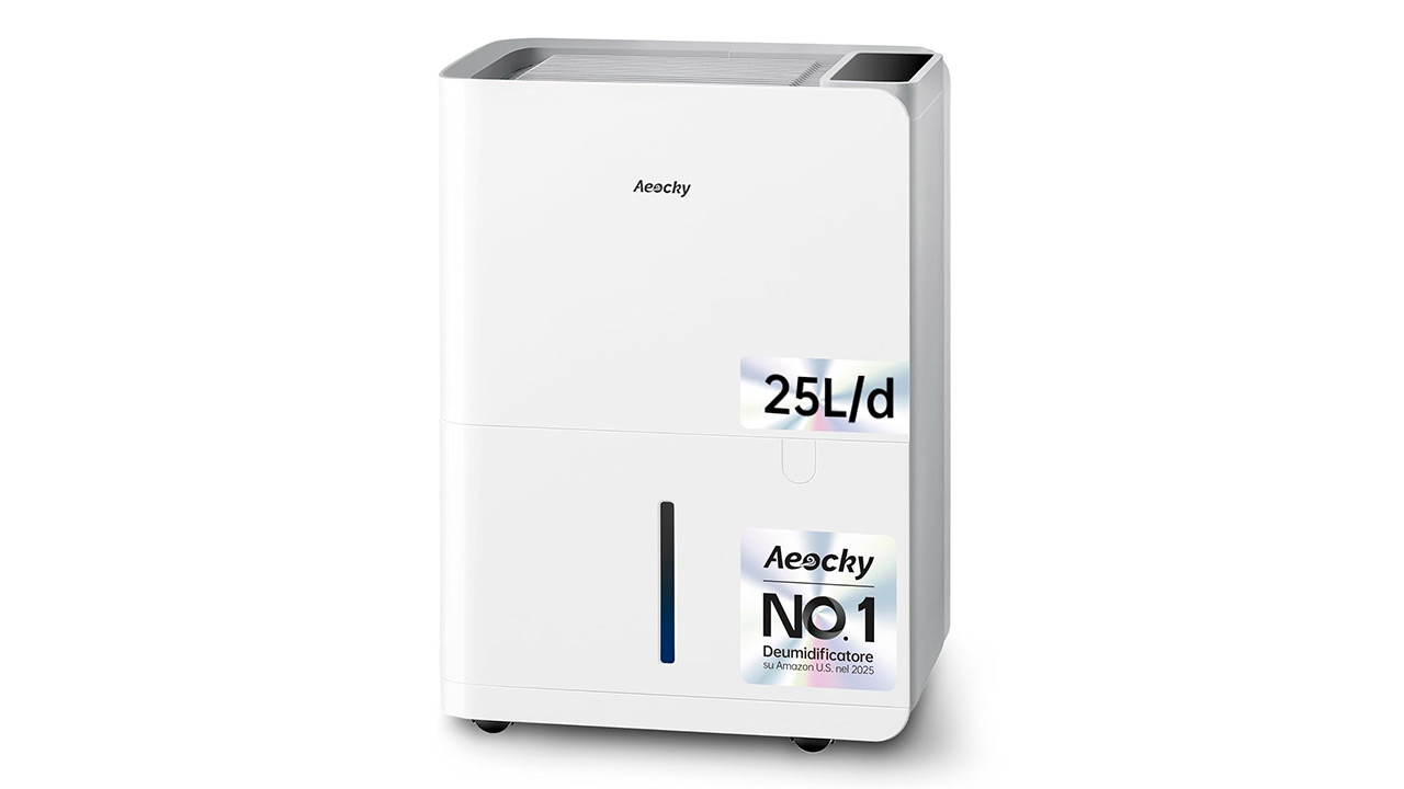 Il miglior deumidificatore su Amazon scende a 135€: è un 25L/24h, 4,6 stelle in Amazon, senza rivali a questo prezzo