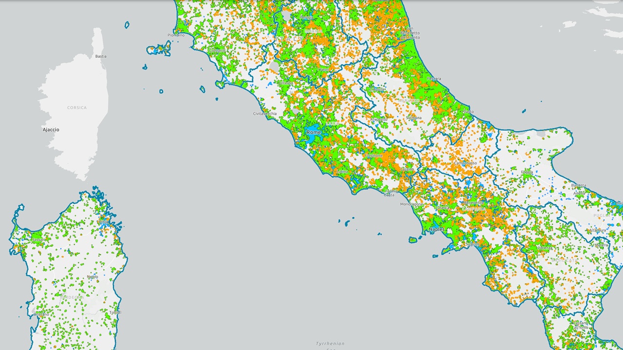 Infratel Italia: ecco la nuova mappa delle coperture reti fisse e mobili fino al 2028