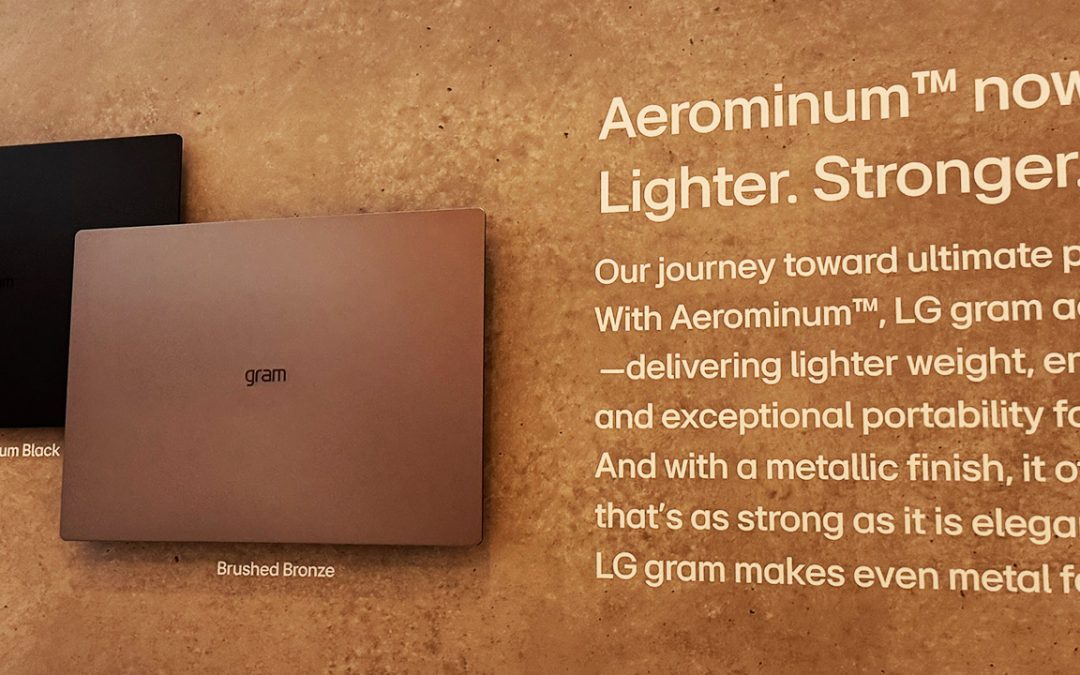 LG presenta i nuovi Gram Pro con lega Aerominum al CES 2026