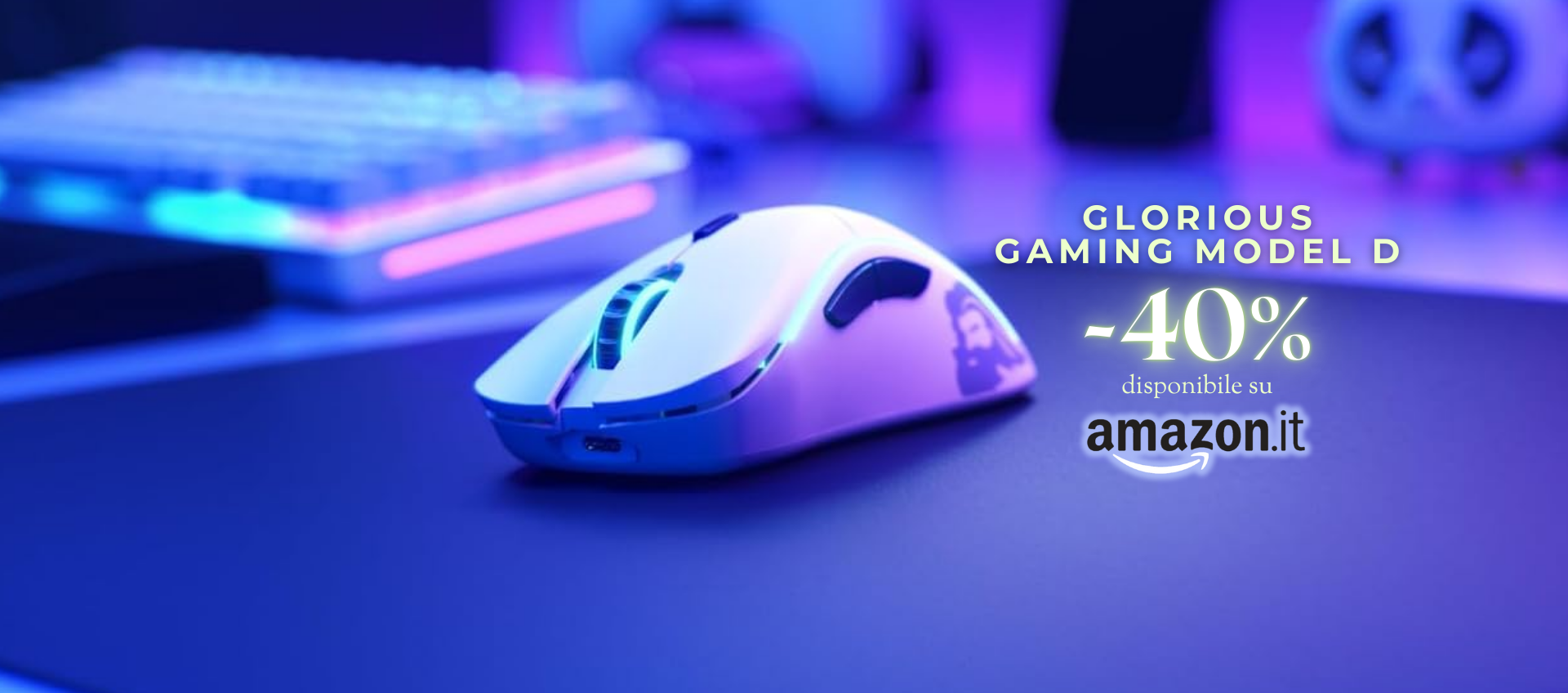 Mouse Glorious leggerissimo: super offerta -40%