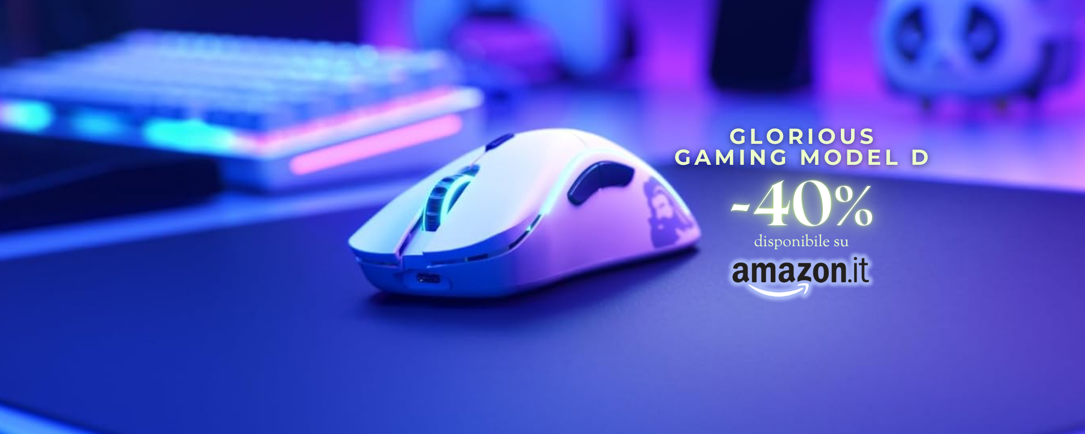 Mouse Glorious leggerissimo: super offerta -40%