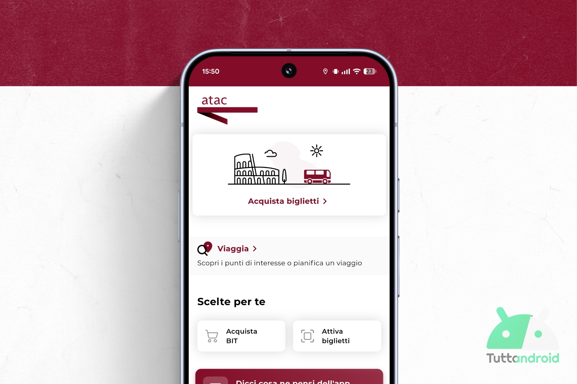 Nuova app Atac: orari, biglietti e percorsi a Roma