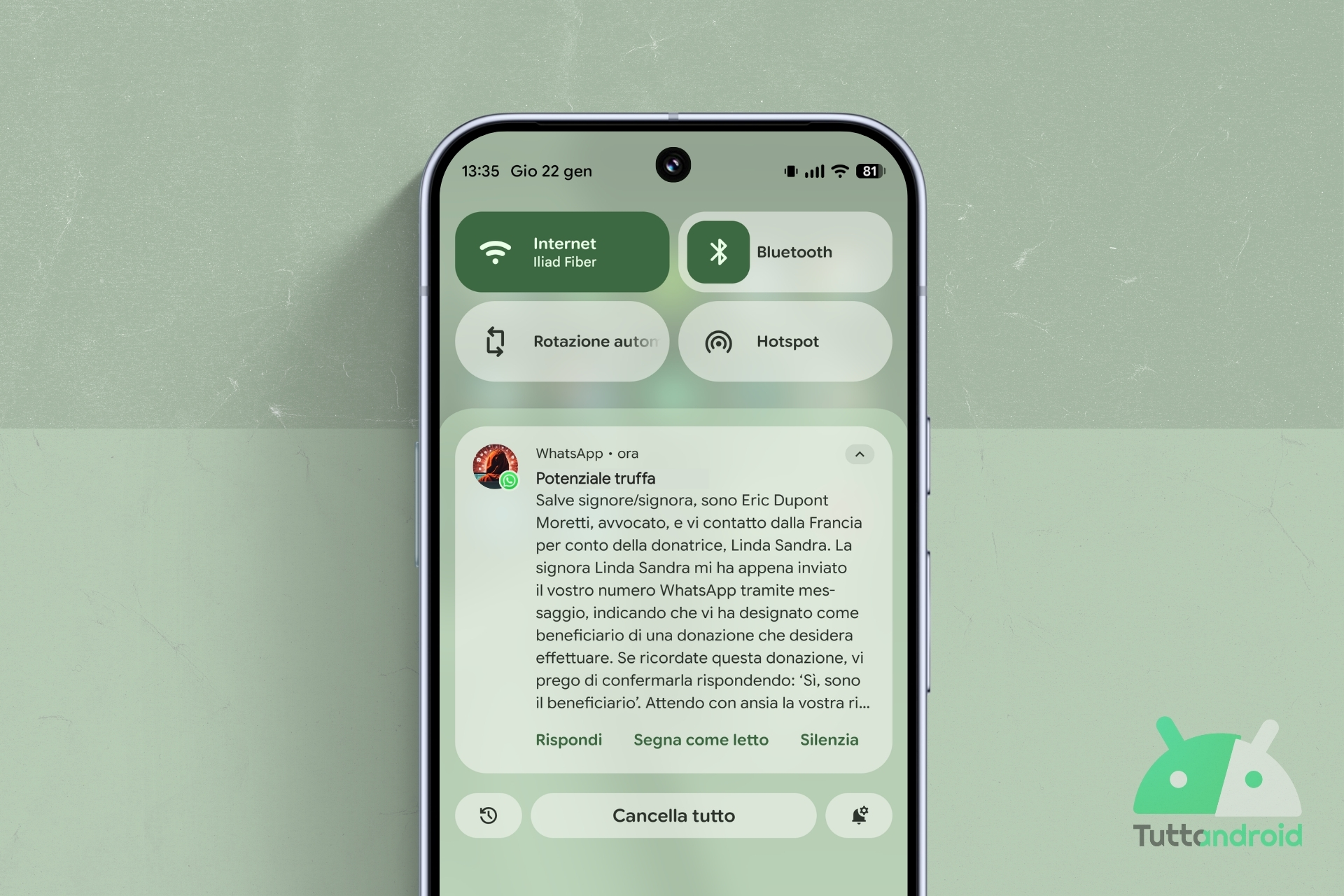 Nuova truffa WhatsApp dalla Francia