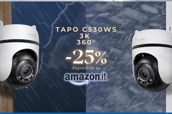 Telecamera Tapo C530WS: sicurezza esterna a 360°