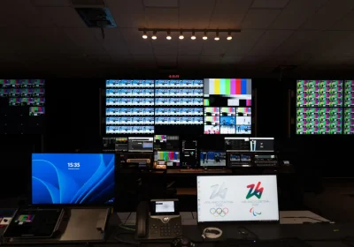 Siamo andati a vedere la macchina (che più tecnologica non si può) che ci fa vedere le Olimpiadi