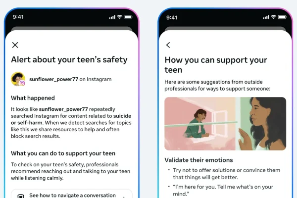 Instagram avviserà i genitori se i figli adolescenti cercano contenuti su suicidio o autolesionismo