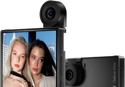 IKKO MindOne Pro AI Smartphone, AMOLED 4 Inch Display, Dual OS Android 15, Sapphire Glass, 50MP Camera with OIS, 8GB RAM, 256GB, Global Connectivity, Black