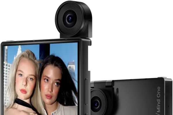 IKKO MindOne Pro AI Smartphone, AMOLED 4 Inch Display, Dual OS Android 15, Sapphire Glass, 50MP Camera with OIS, 8GB RAM, 256GB, Global Connectivity, Black